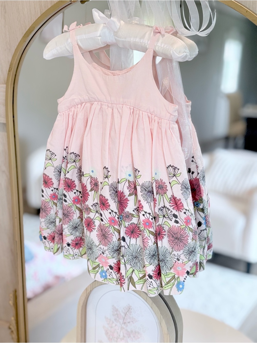 GAP Pink Floral Tiered Sundress for Girls